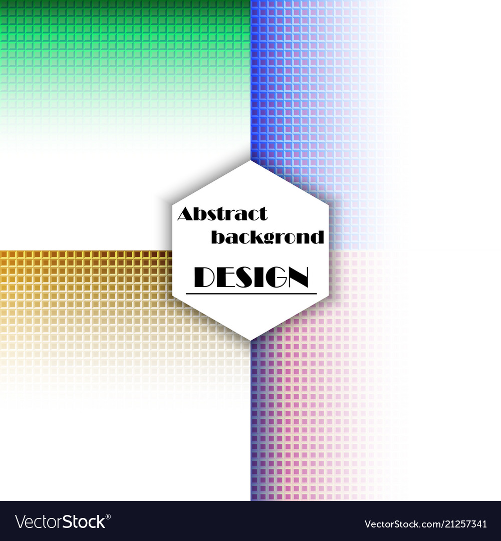 Set of abstract triangle pattern background vector image Set of abstract triangle pattern background