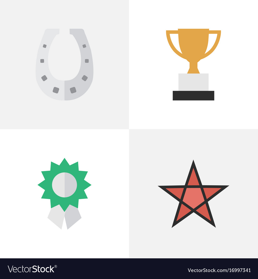 Set of simple reward icons
