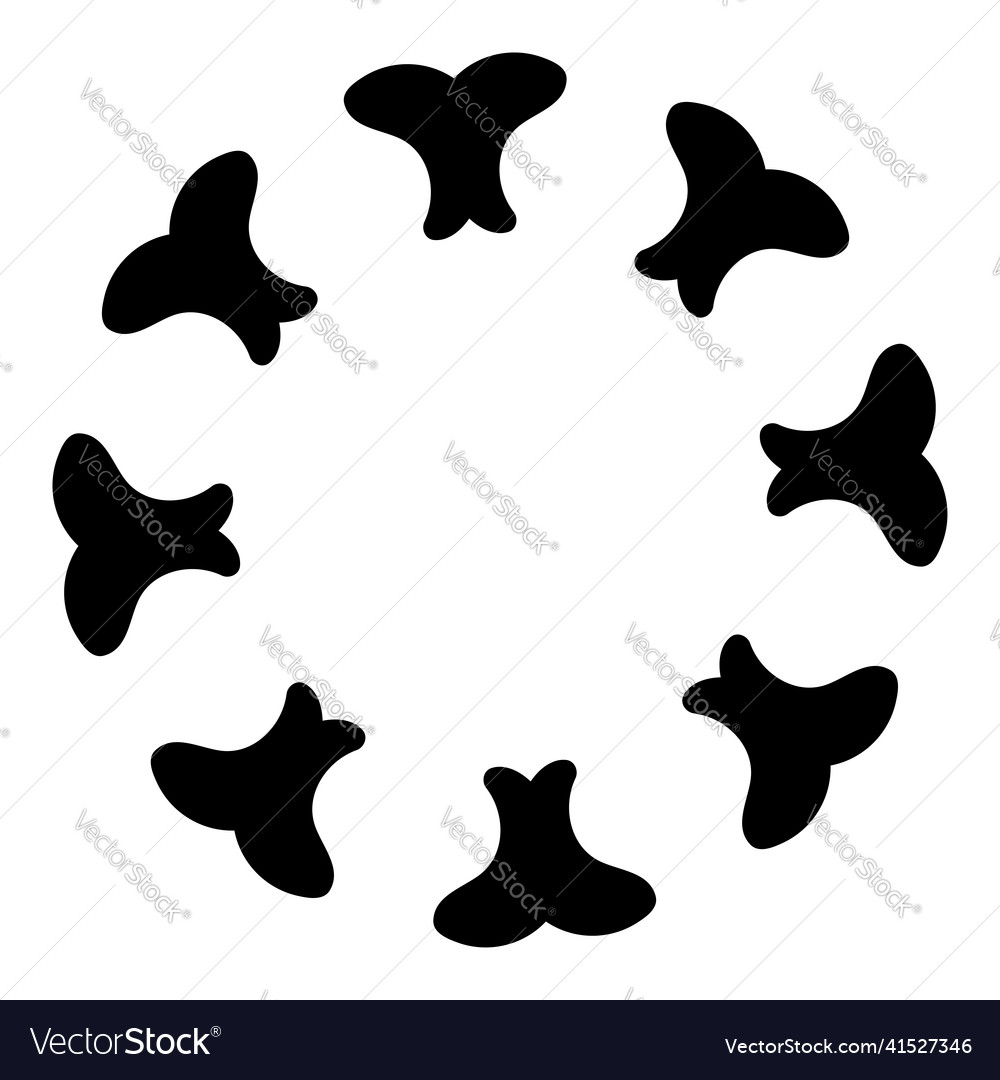 Abstract circular radial geometric element icon