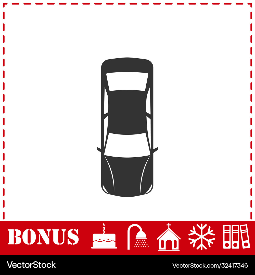 Car icon flat Royalty Free Vector Image - VectorStock