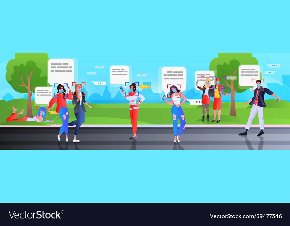 Detection and identification people in masks using