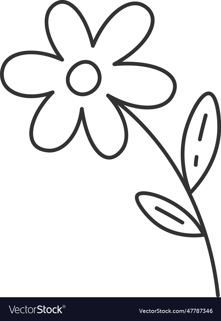 Blumen gefüttert Doodle