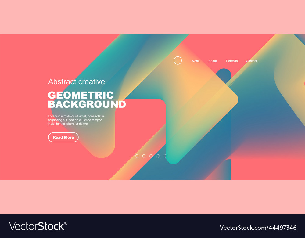 Fluid gradient triangles landing page background