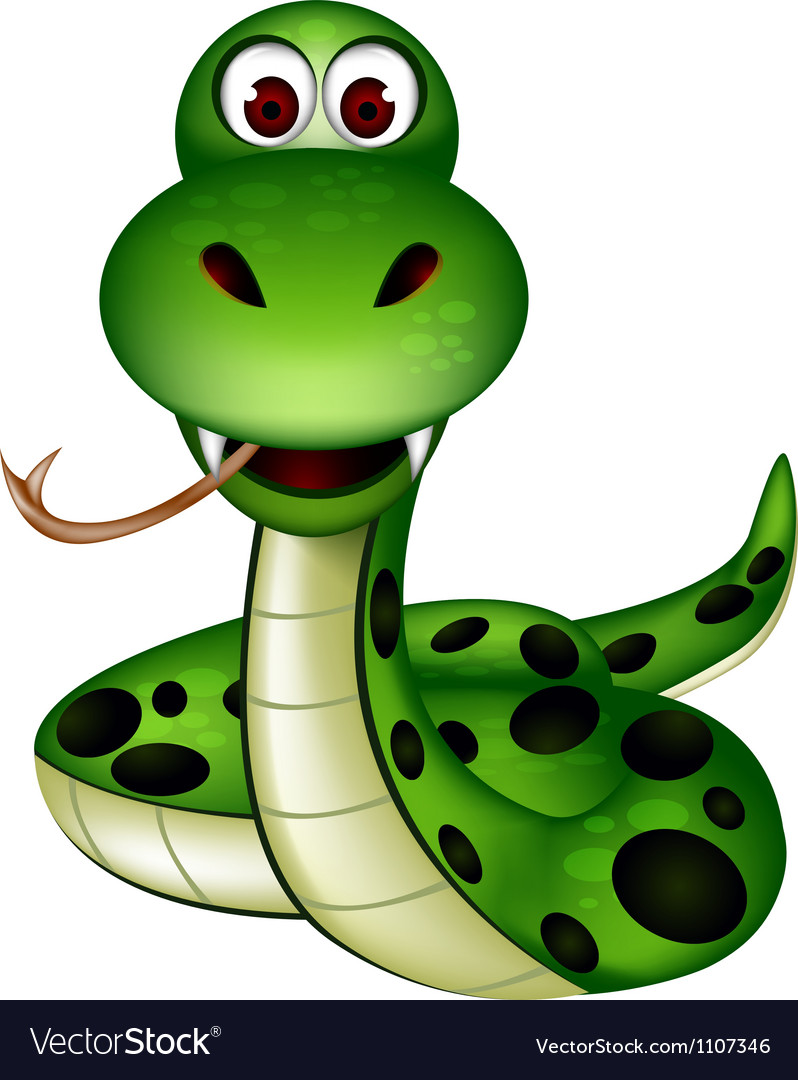Friendly snake Royalty Free Vector Image - VectorStock