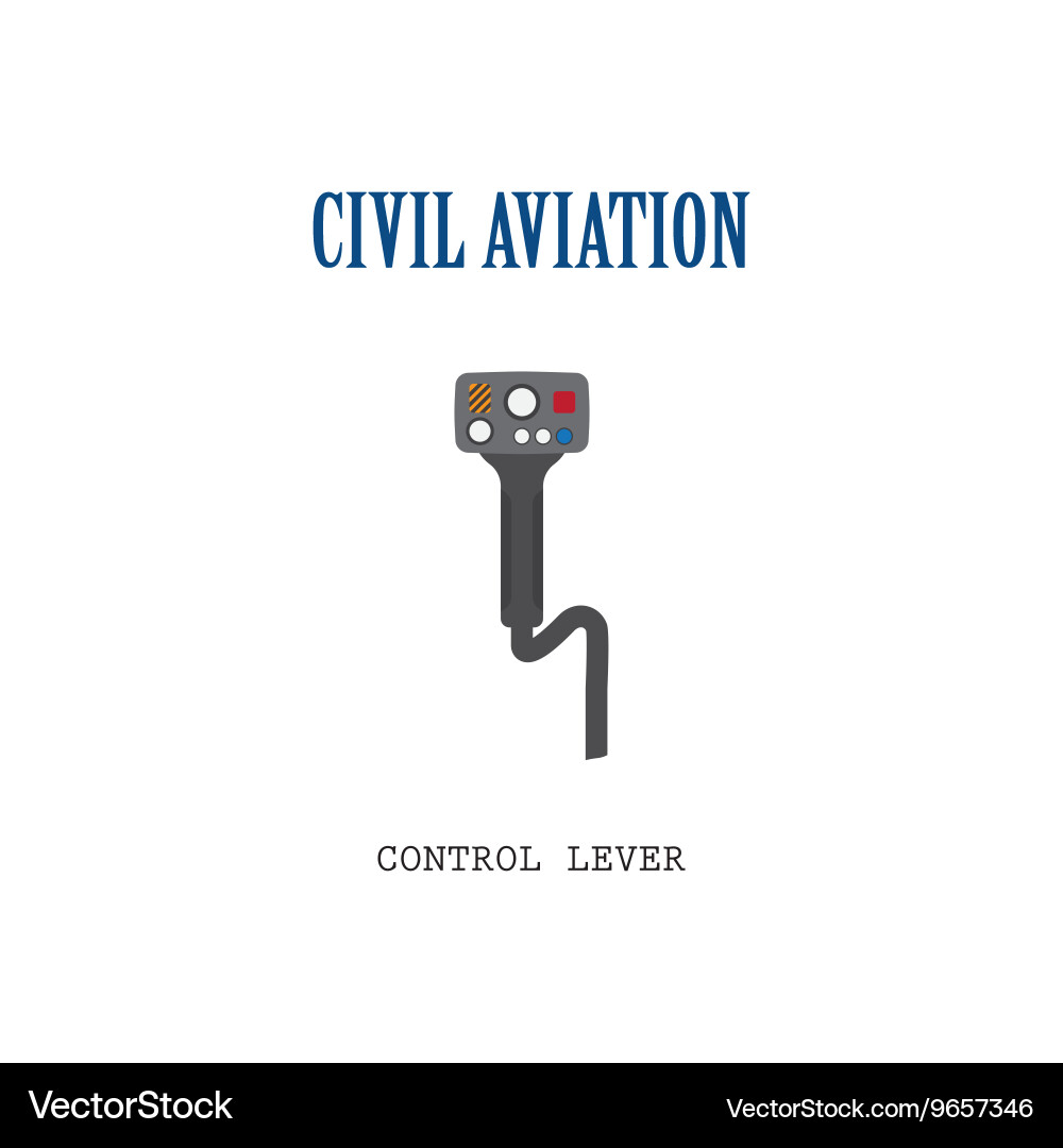 Lever Control Helicopter Royalty Free Vector Image