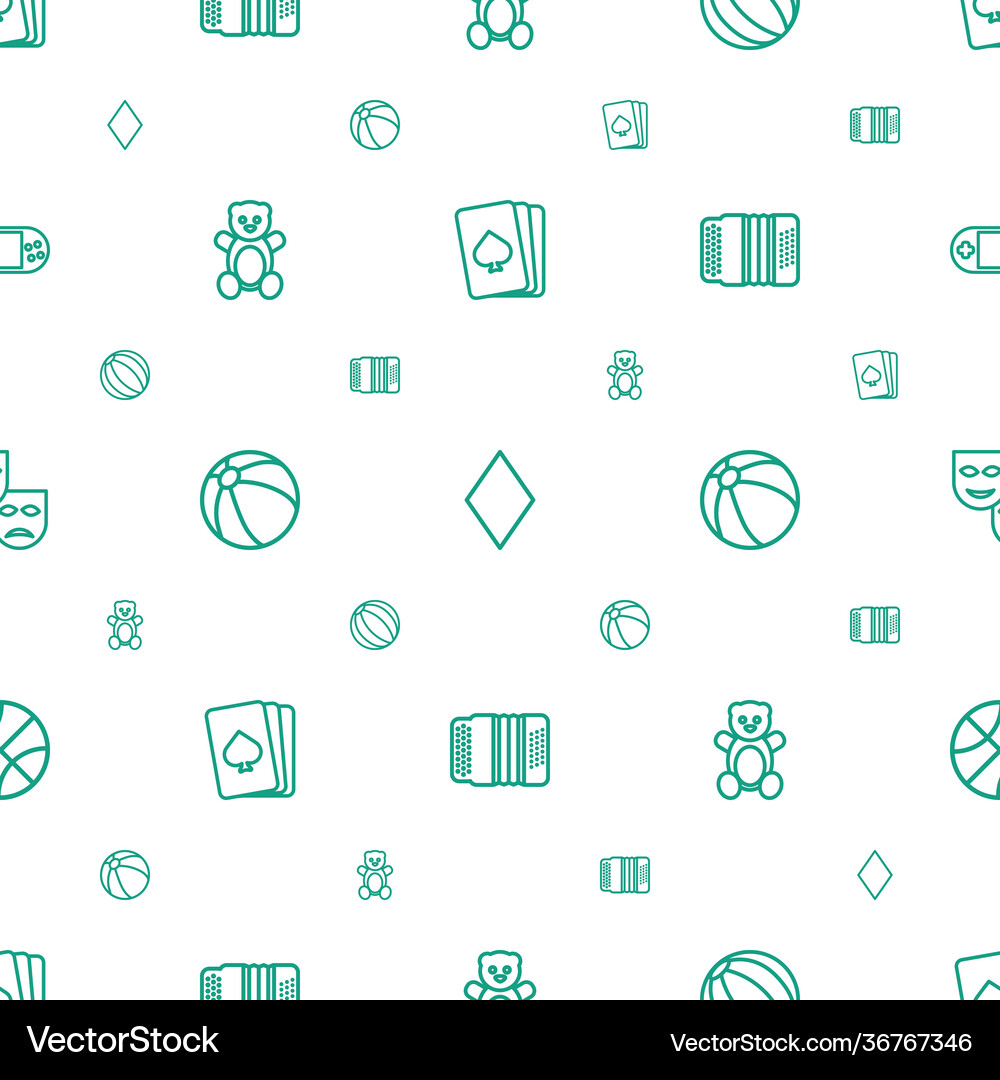 Play icons pattern seamless white background Vector Image