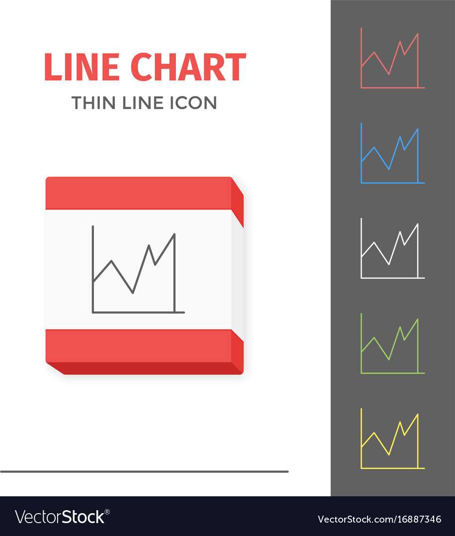 Simple line stroked chart or graph icon