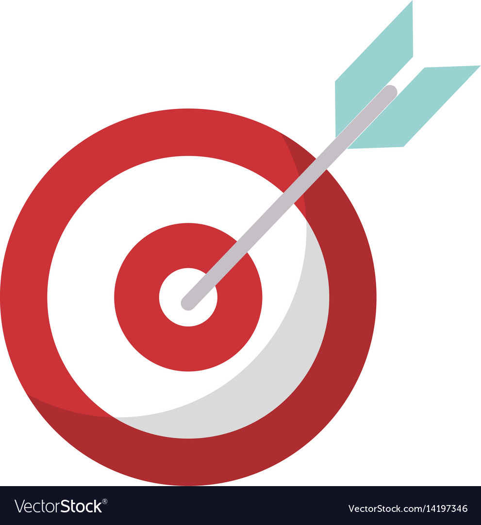 Target blank objetive strategy Royalty Free Vector Image