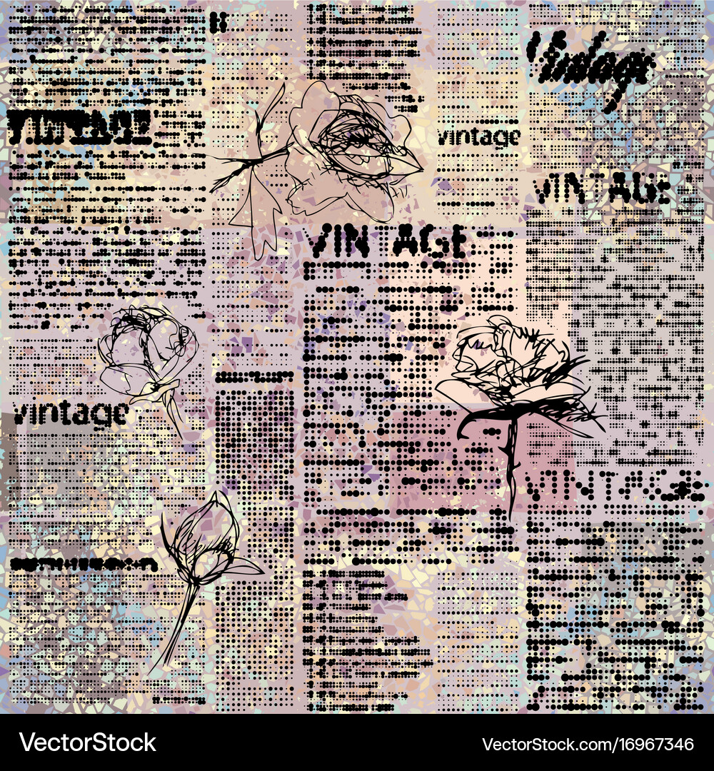 Vintage grunge pattern Royalty Free Vector Image