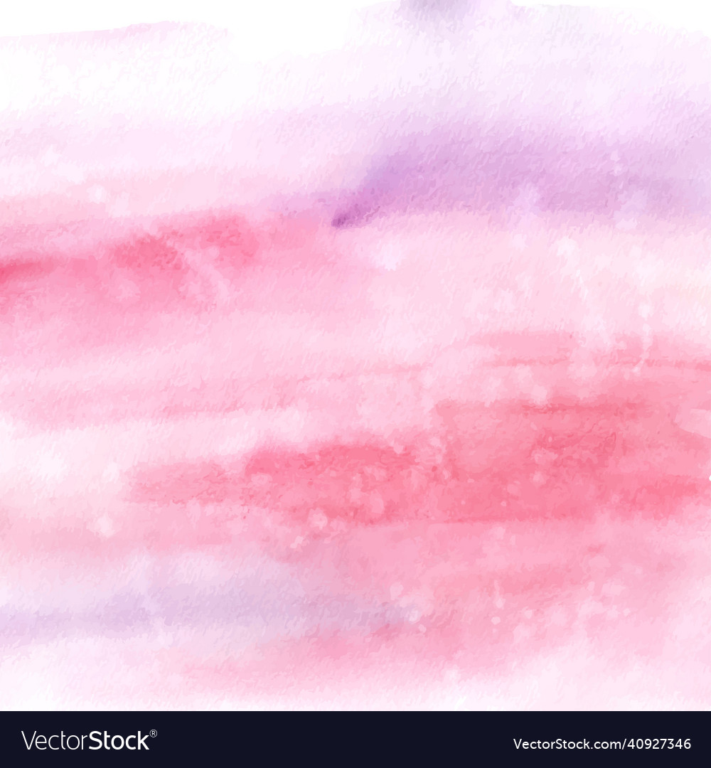 Watercolor stain texture purple pink abstract Vector Image