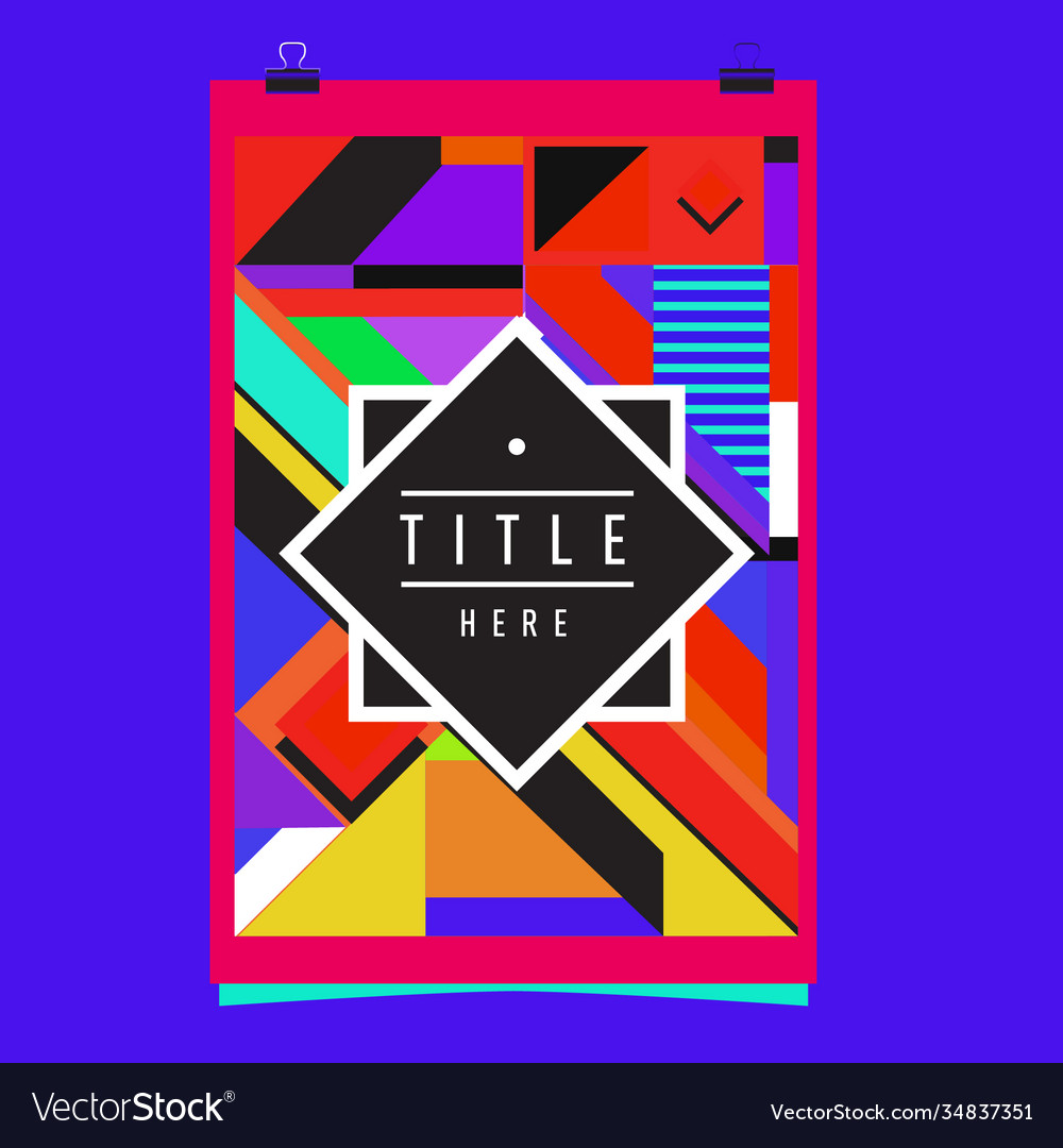 Abstract colorful geometric pattern background