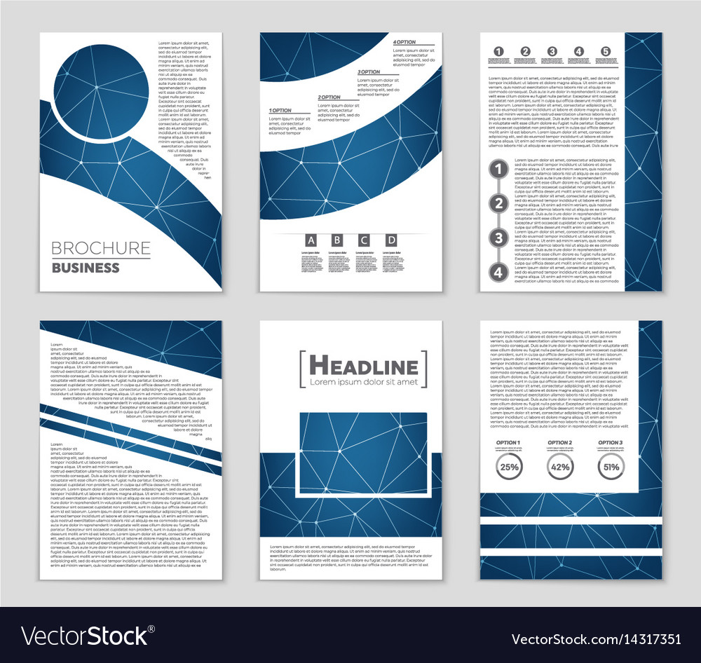 Abstract layout background set for art