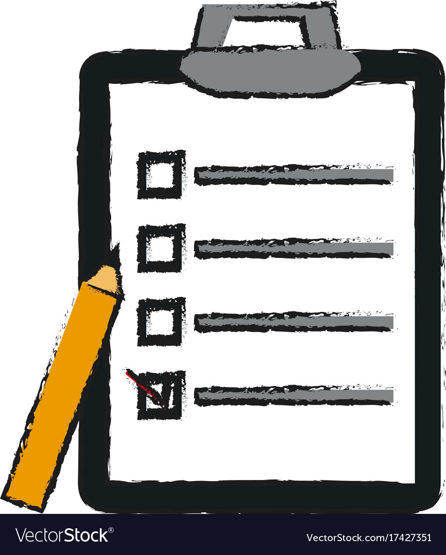 Clipboard with checklist icon image