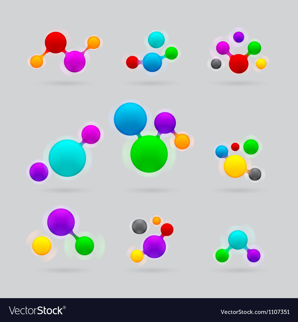 Colorful Button Group Icons