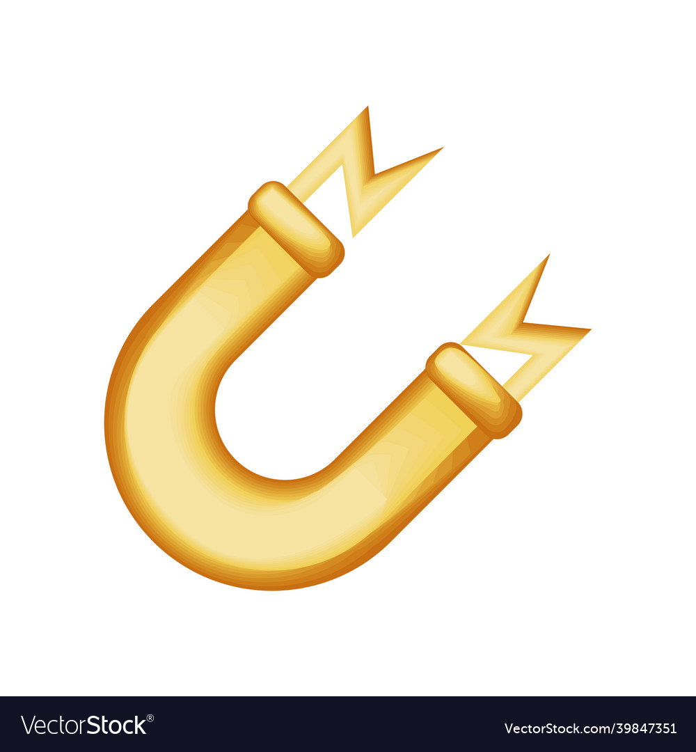 Magnet icon golden