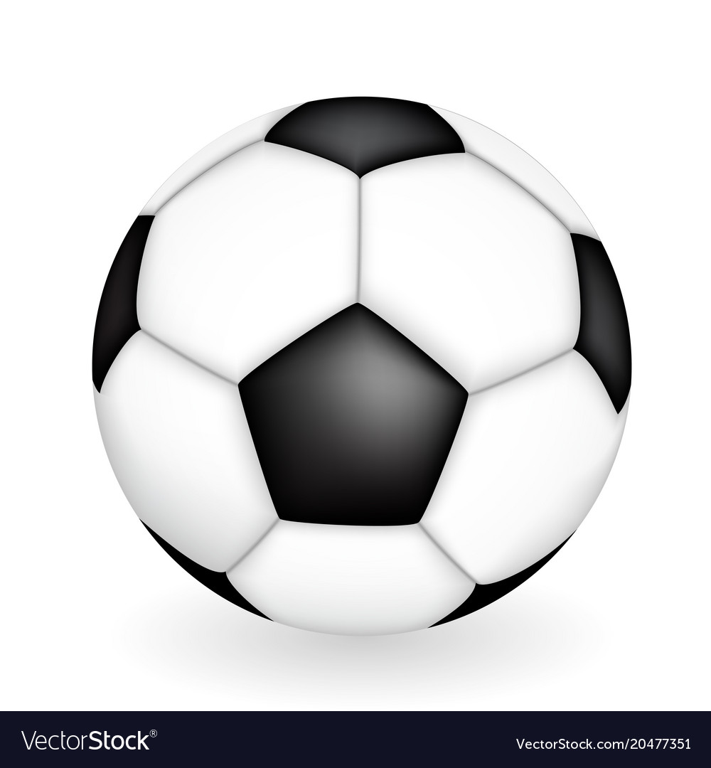 Naturalistic 3d kind of soccer ball