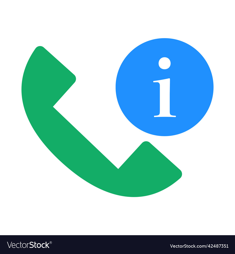 Phone and information icon