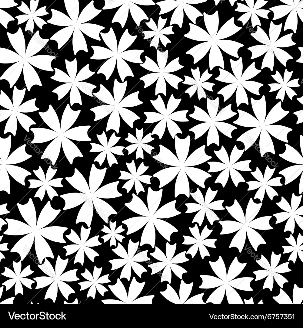 Seamless pattern flowers Royalty Free Vector Image