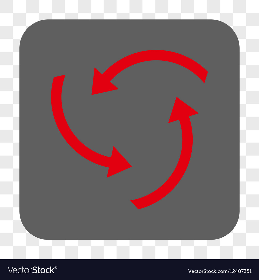 Swirl arrows rounded square button