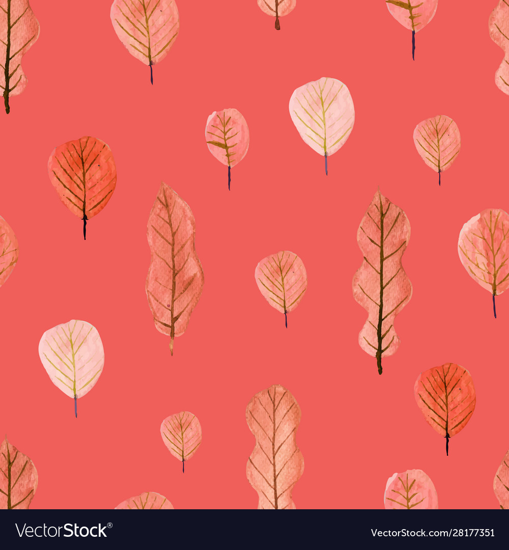 Watercolor Tree Pattern - Seamless
