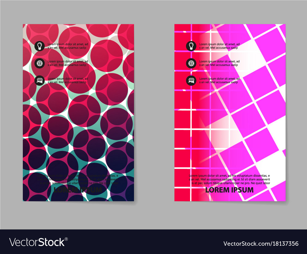 Abstract composition business card set box block