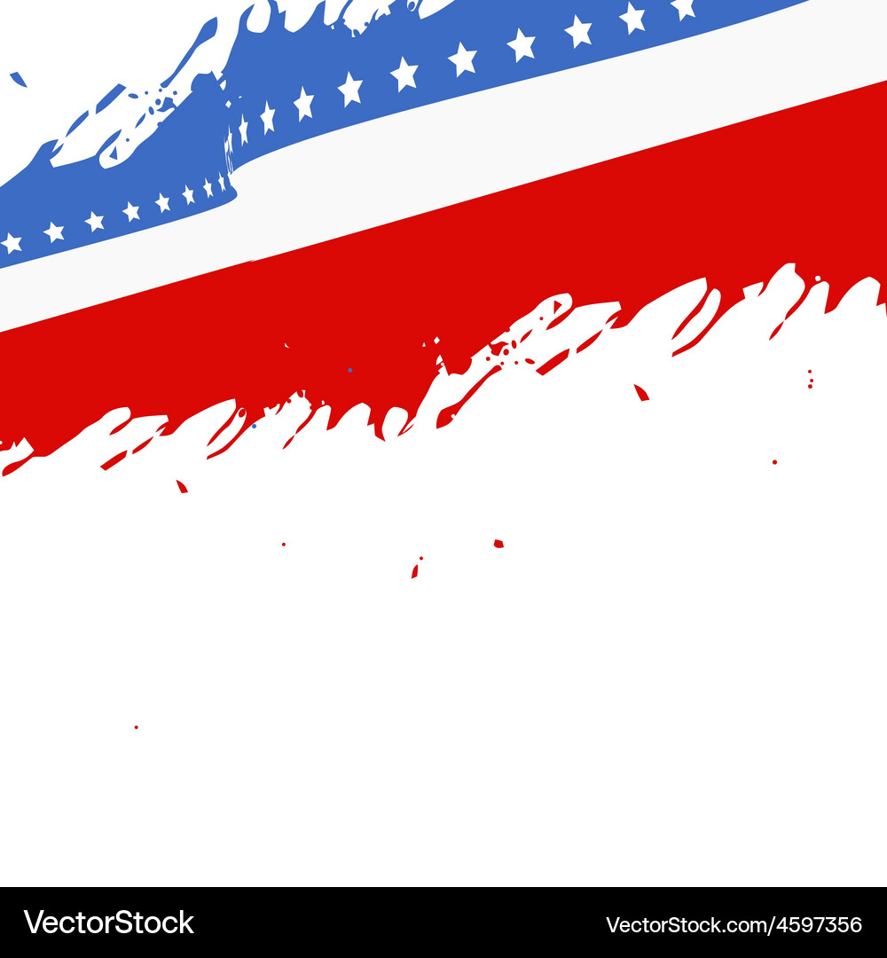 American flag background Royalty Free Vector Image