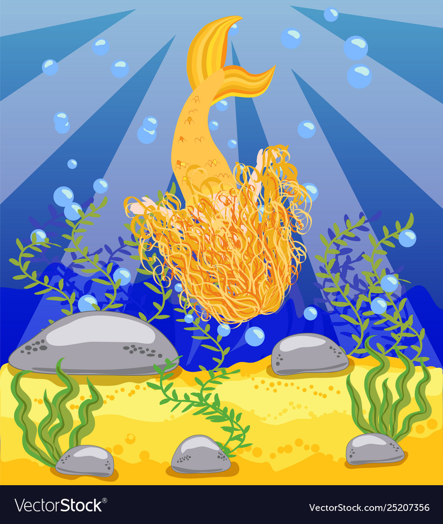 Background with an underwater world