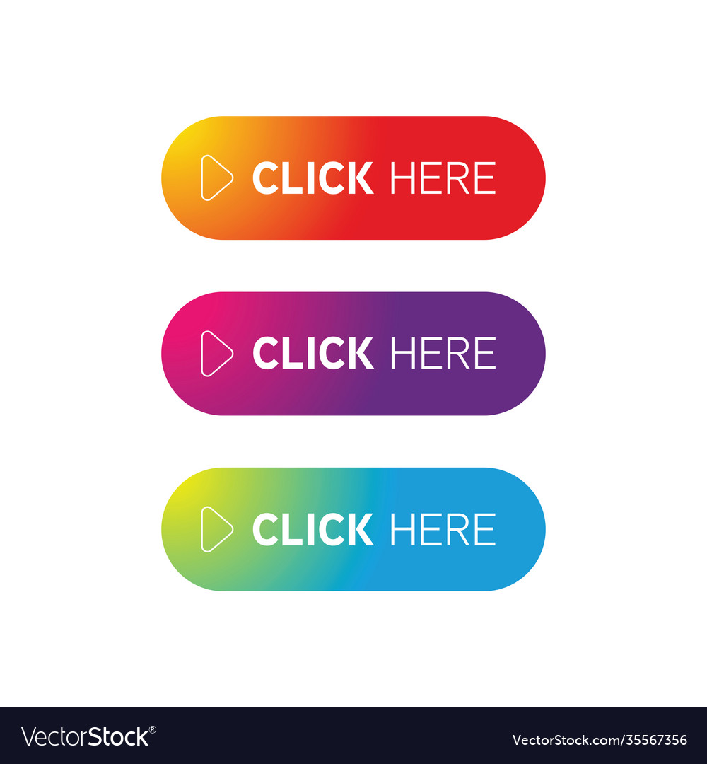 Click here button set Royalty Free Vector Image