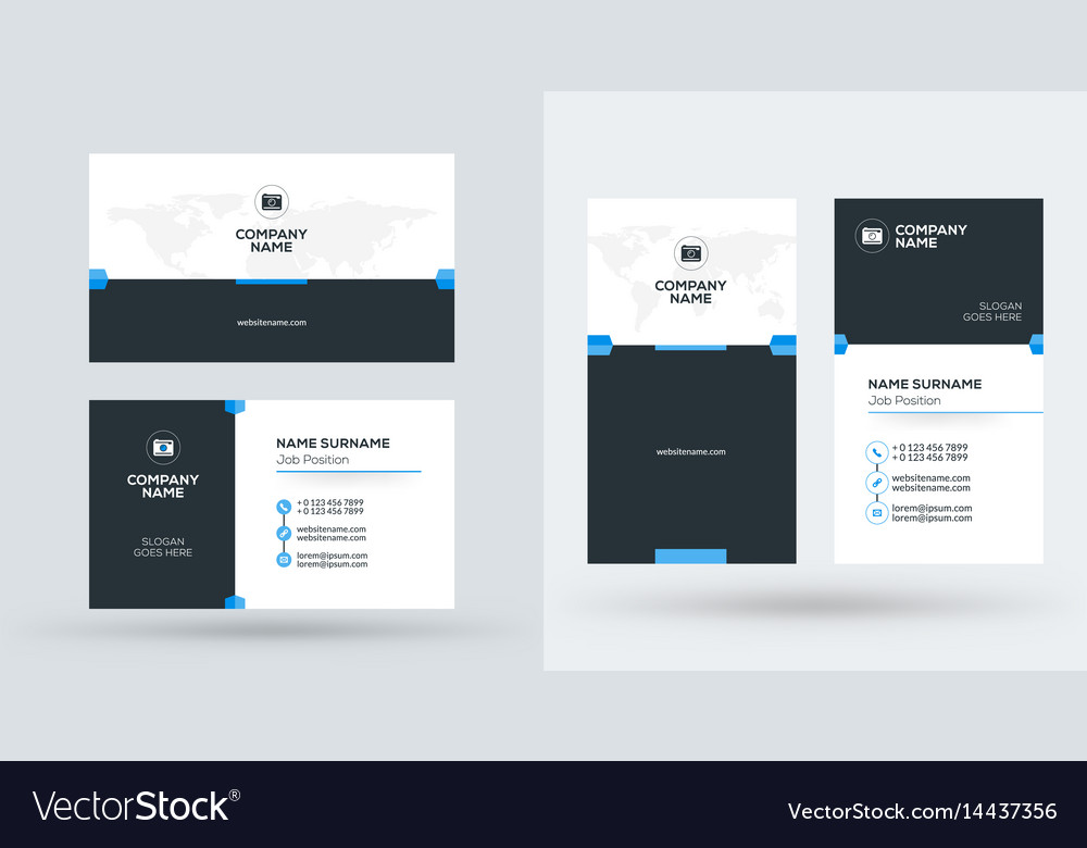 Double-sided creative business card template