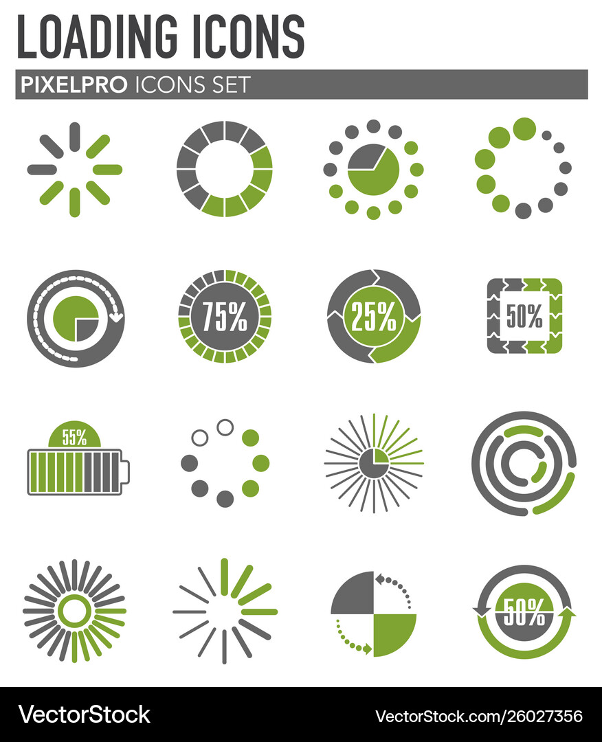 Lading related icons set on background for graphic