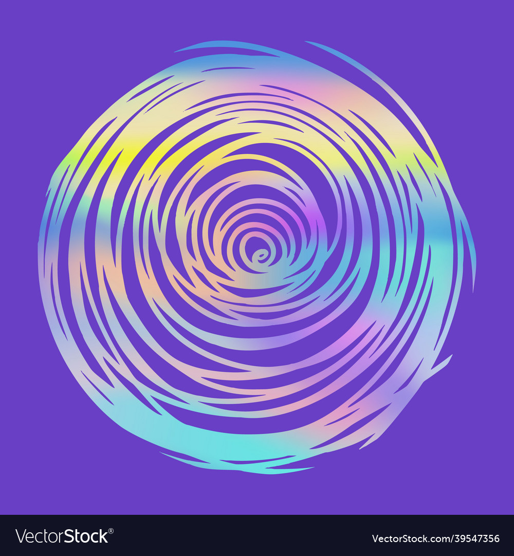 Neon abstract round colourful background doodle