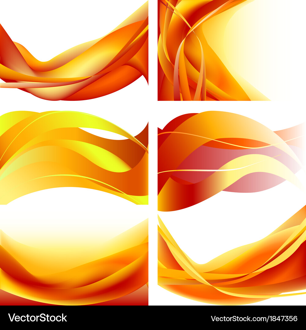 Set fire Royalty Free Vector Image - VectorStock