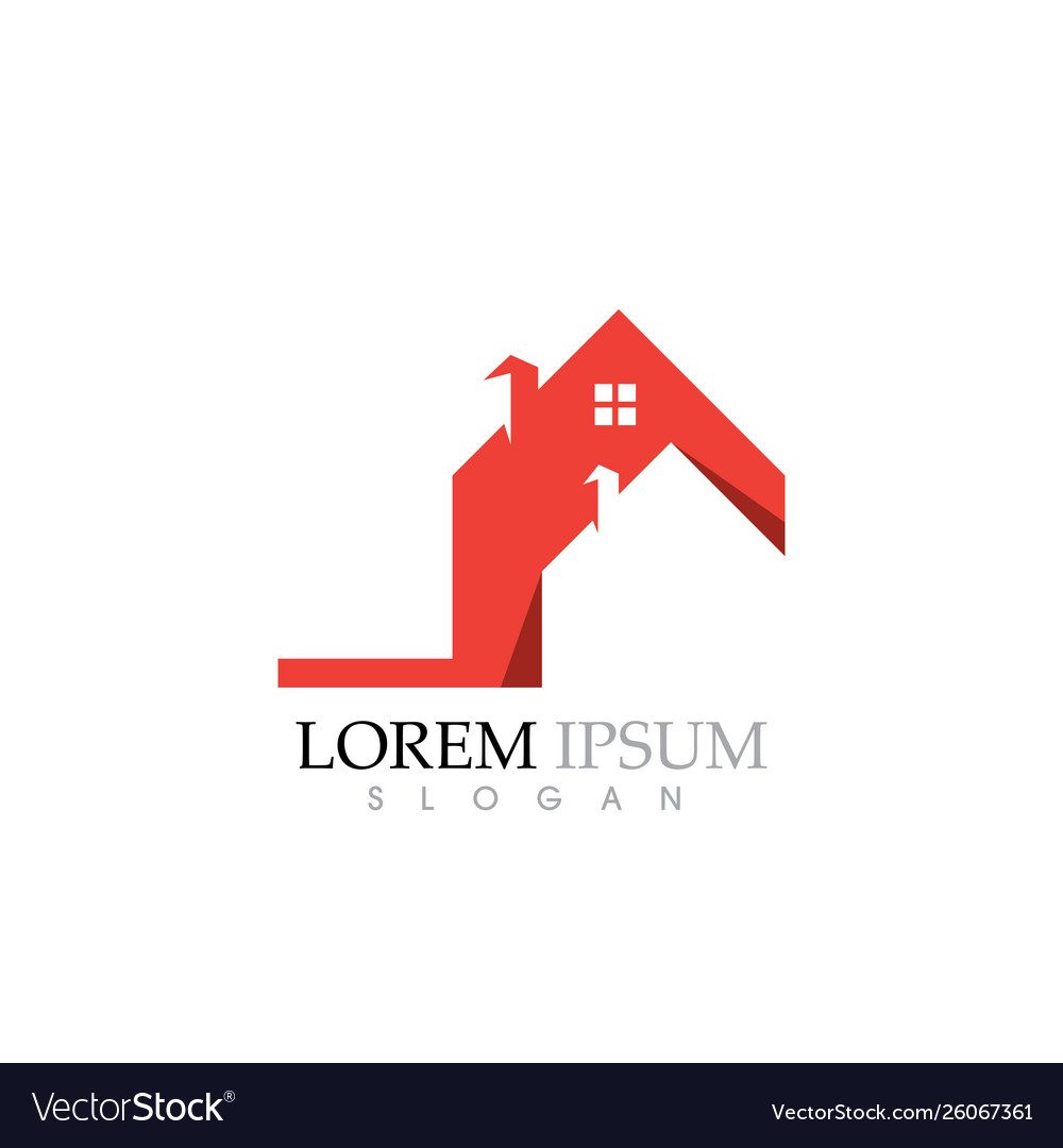 Building home logo and symbol design Royalty Free Vector