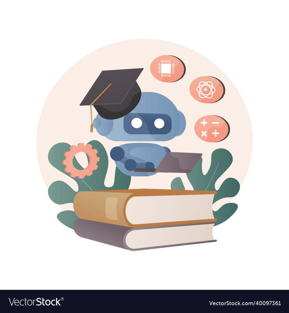 Chatbot self learning abstract concept vector image Chatbot self learning abstract concept