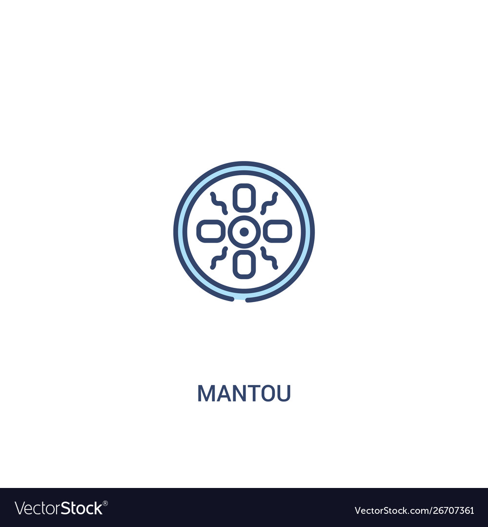 Mantou concept 2 colored icon simple line element
