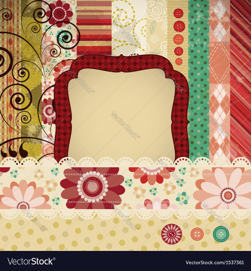 Patchwork scrap background