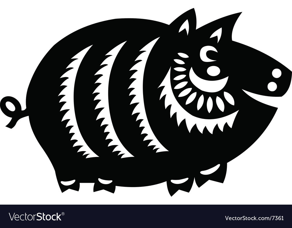 Pig Royalty Free Vector Image - VectorStock