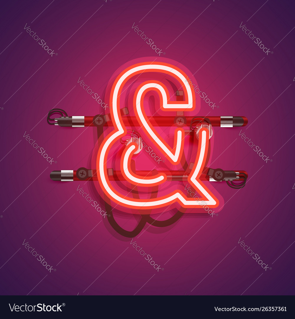 Realistic neon character with wires and console vector image Realistic neon character with wires and console