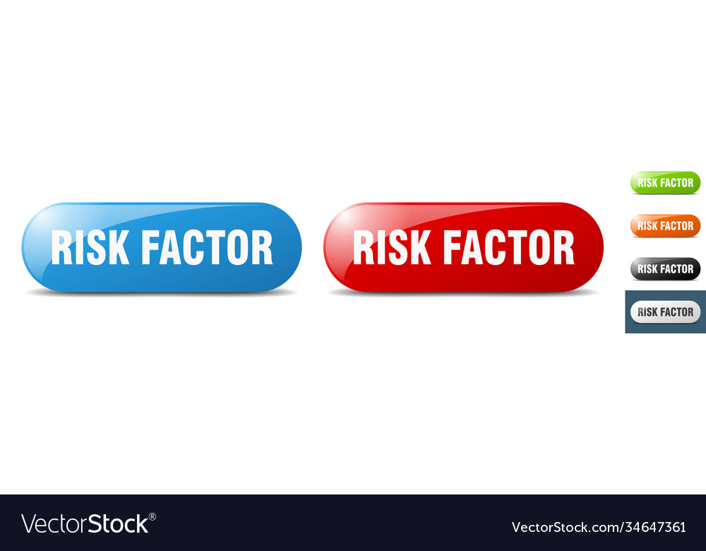 Risk factor button key sign push set