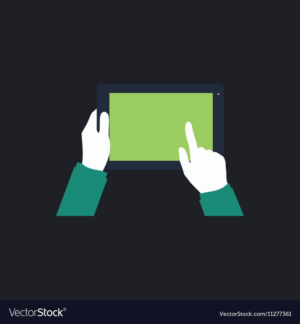 Use tablet computer symbol