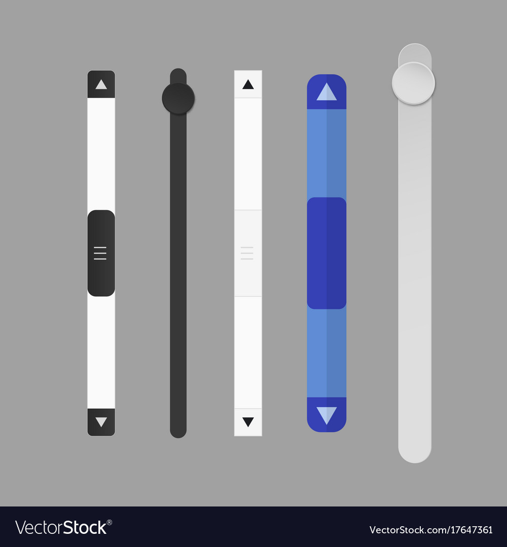Web UI Scroll Bar Elements