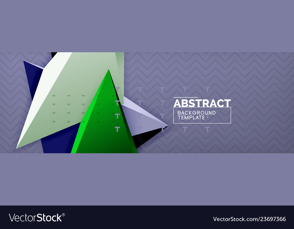 3d triangular minimal abstract background Vector Image 3d triangular minimal abstract background