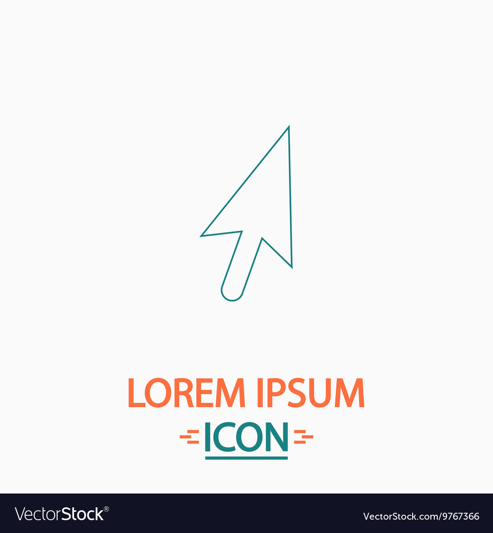 Cursor computer symbol vector image Cursor computer symbol