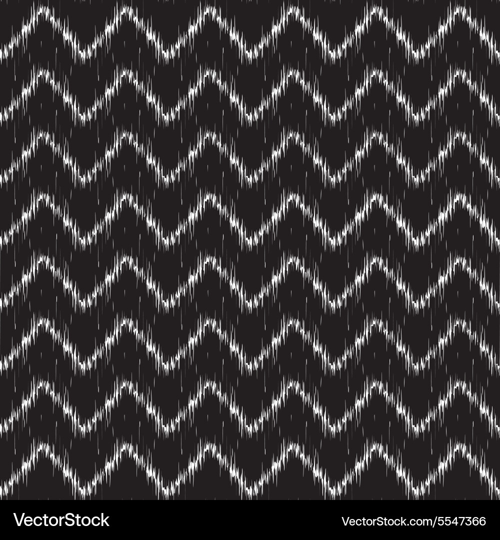 Ikat chevron seamless pattern Royalty Free Vector Image