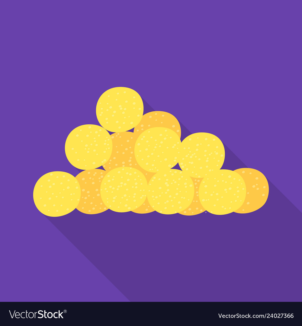 Isolated object of corn and flake logo set