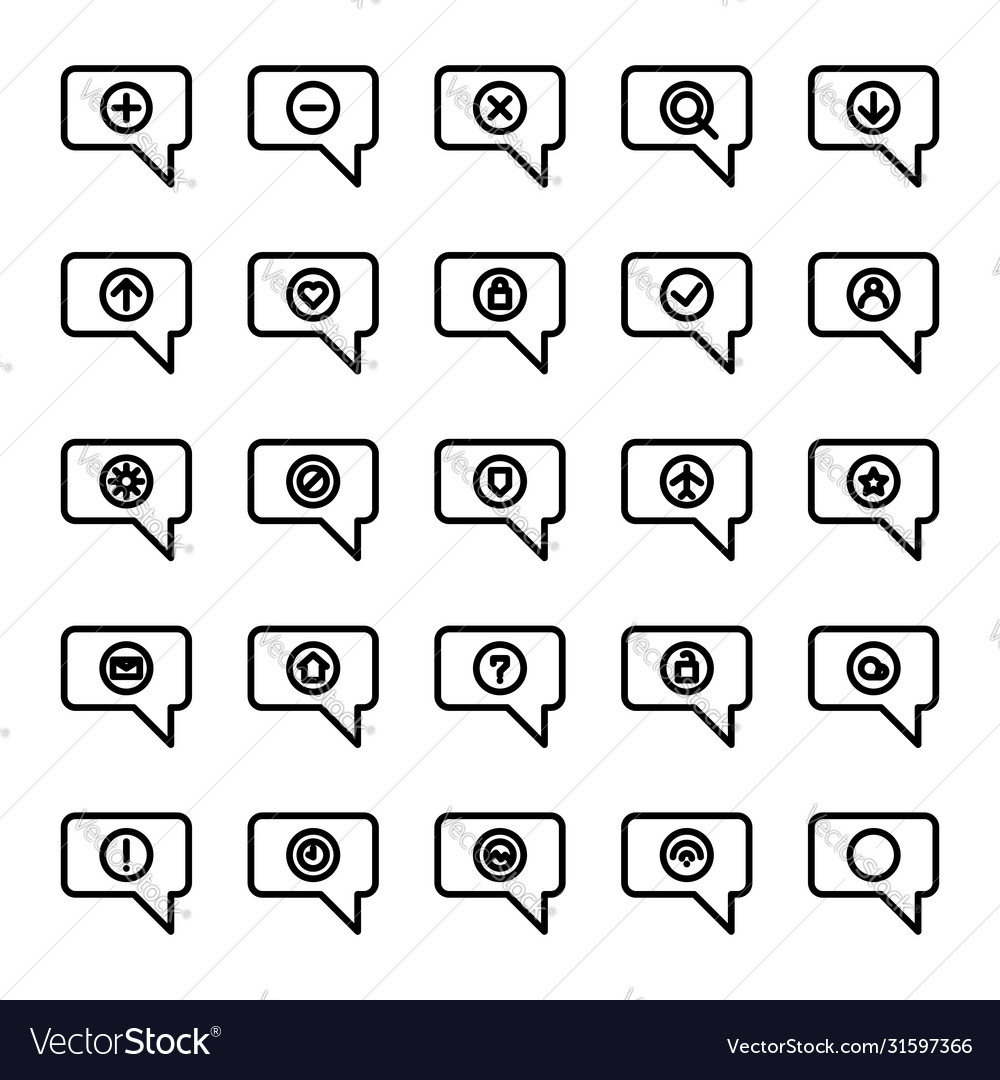 Message user interface icon include vector image Message user interface icon include