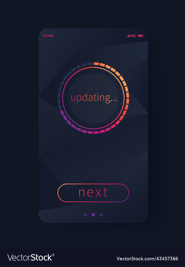 Progress screen mobile app interface ui design
