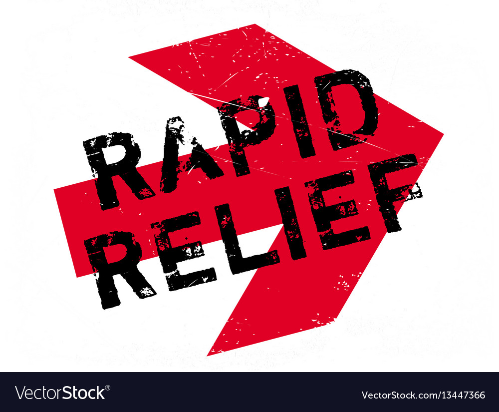 Rapid relief rubber stamp