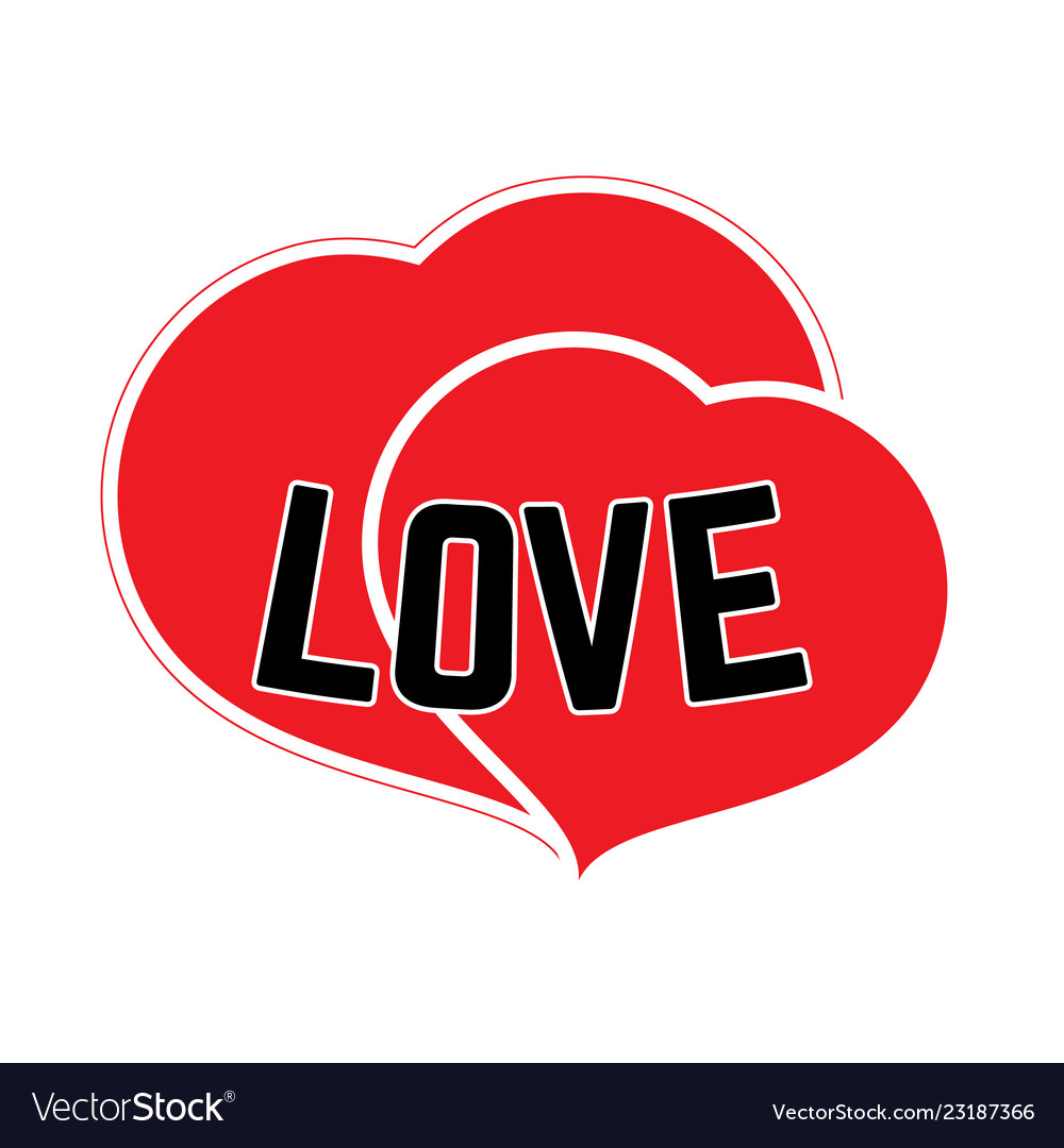 Red hearts on a white background Royalty Free Vector Image