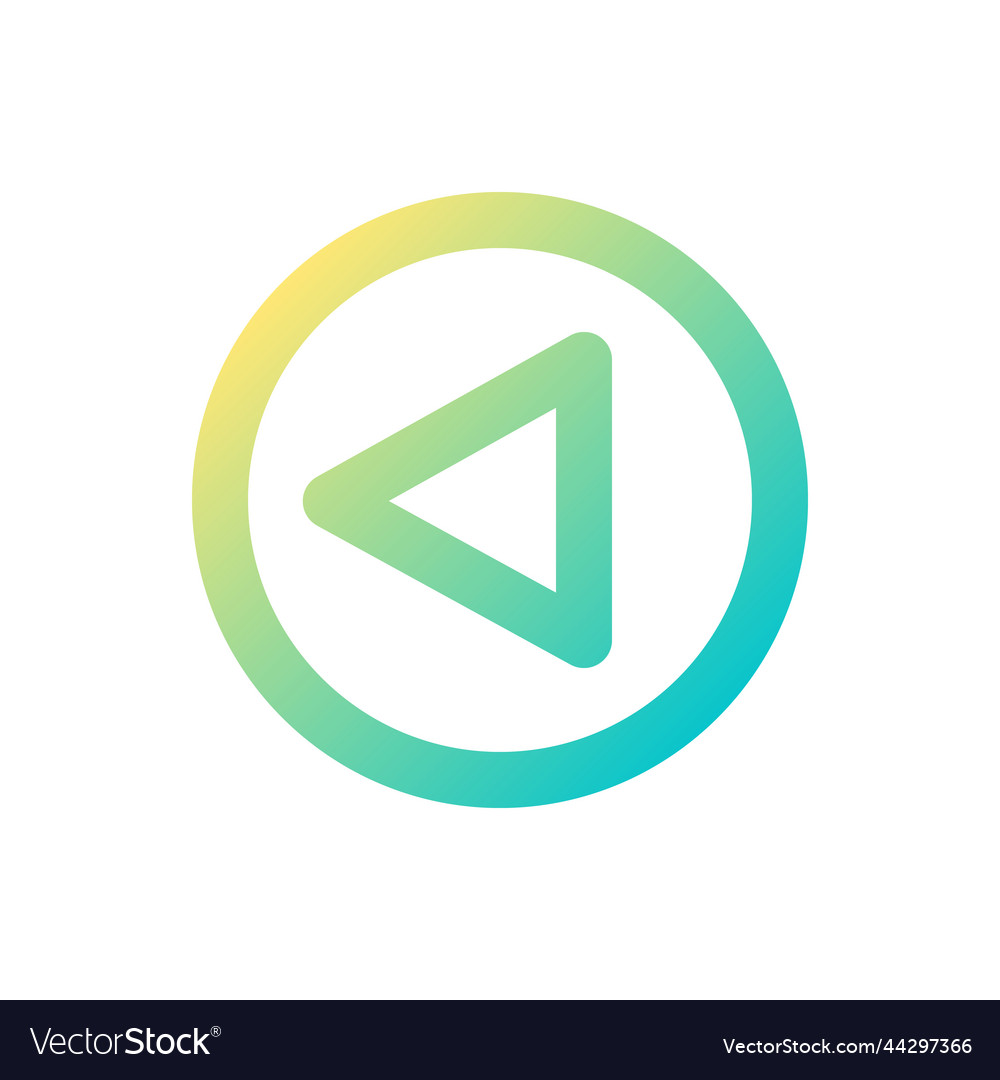 Replay button pixel perfect gradient linear ui vector image Replay button pixel perfect gradient linear ui